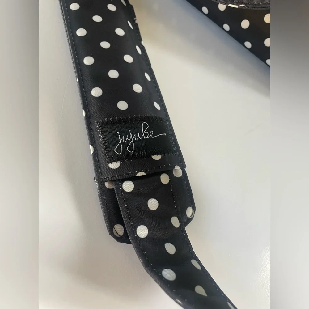 JuJuBe Baby Diaper Bag Polka Dot Tote Bag Changing Pad Pockets Storage New